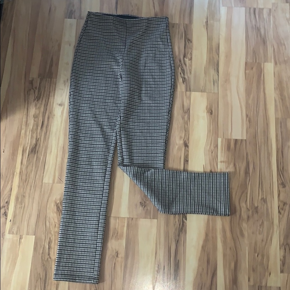 Pattern Houndstooth Straight Leggings - image 1
